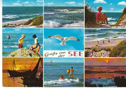 Grüße von der See Mehrbildkarte gl1971 C6574