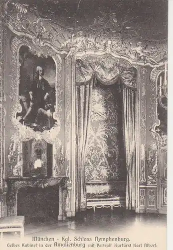 München - Schloss Nymphenburg, Gelbes Kabinett Amalienburg ngl 216.617