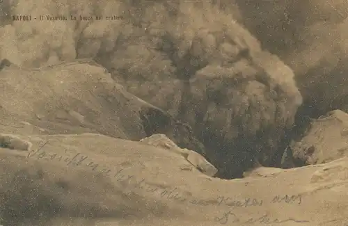 Vulkan: Napoli Vesuv Krater gl1929 136.743