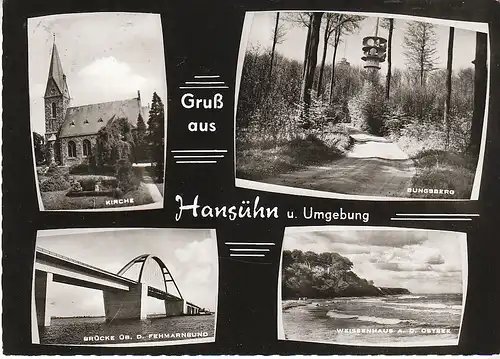 Hansühn u.Umgebung Mehrbildkarte gl1970 C6568