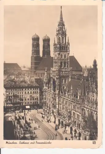 München Rathaus mit Frauenkirche gl1939 212.315