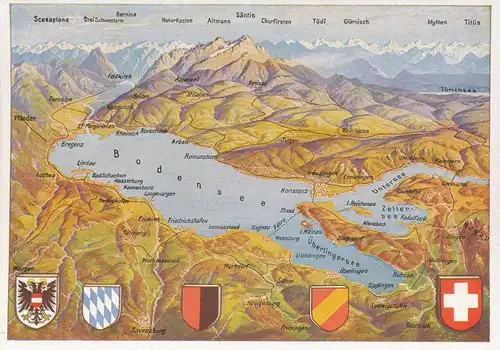 Der Bodensee aus der Vogelschau ngl 137.004
