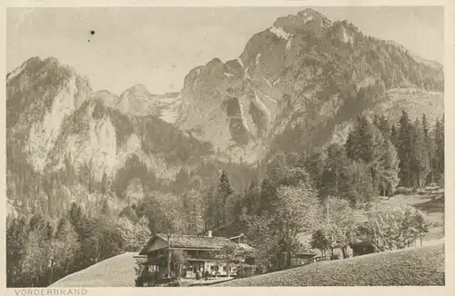 Berghütte: Alpenwirtschaft Vorderbrand bei Berchtesgaden gl1916 104.707