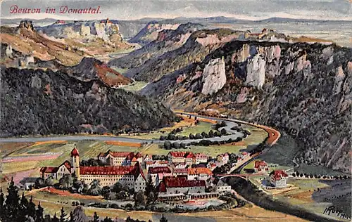 Beuron im Donautal Panorama ngl 141.017