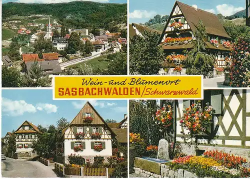 Sasbachwalden Schwarzwald Mehrbildkarte gl1977 C6542