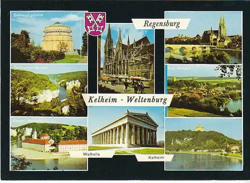 Regensburg - Kelheim - Weltenburg Mehrbildkarte ngl C6921