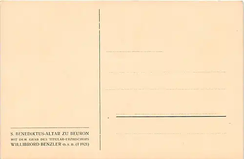 Beuron S. Benediktus-Altar ngl 141.047