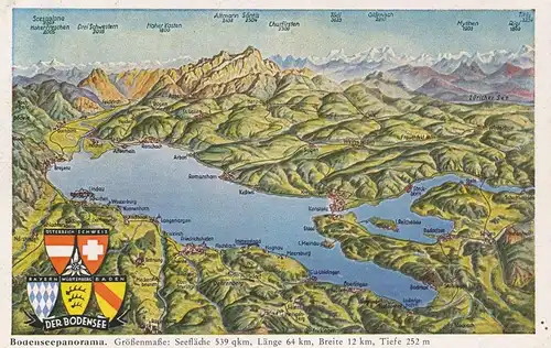 Der Bodensee Panorama gl1958 137.073