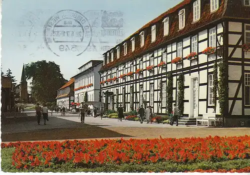 Bad Driburg Gräfl.Kurhäuser und ev.Kirche gl1971 C6563