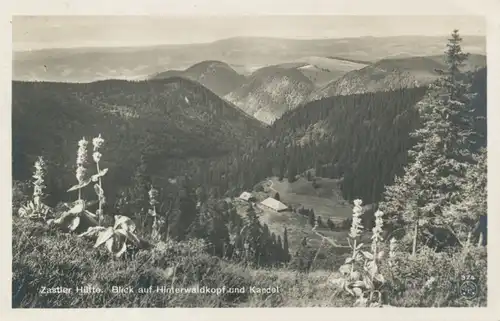 Berghütte: Zastler Hütte Blick auf Hinterwaldkopf und Kandel ngl 104.774