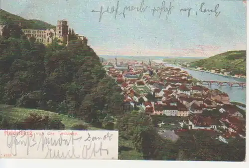 Heidelberg von der Terrasse aus gesehen gl1905 214.078