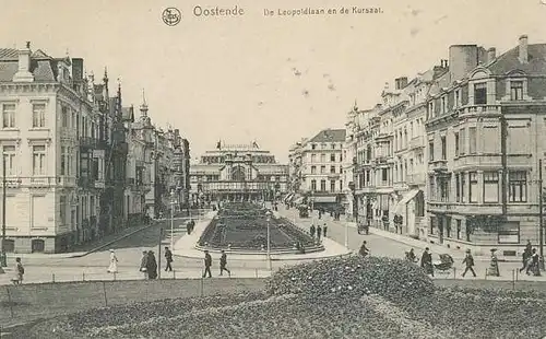 Oostende - De Leopoldlaan en de Kursaal feldpgl1917 136.605