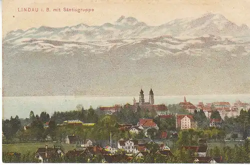 Lindau i.Bodensee mit Säntisgruppe ngl C5780