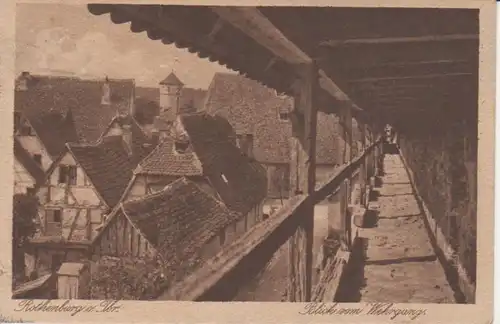 Rothenburg ob der Tauber Blick vom Wehrgang gl1922 212.508