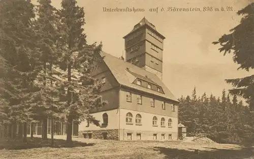 Berghütte: Unterkunftshaus auf dem Bärenstein gl1922 104.215