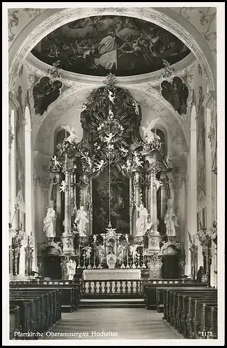 Oberammergau - Pfarrkirche Hochaltar ngl 137.896