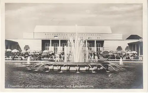 Düsseldorf Ausstellung 1926 Rest.Gesolei Leuchtfontaine ngl C5894