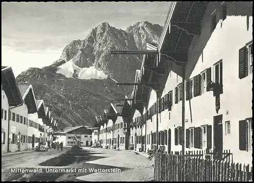 Mittenwald - Untermarkt mit Wetterstein ngl 137.963