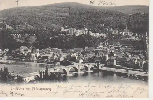 Heidelberg vom Philosophenweg aus gesehen gl1905 214.191