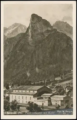 Oberammergau - Passionsspielhaus gegen den Kofel gl1934 137.938