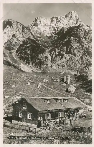 Sarotlahütte mit Zimba gl1939 104.595