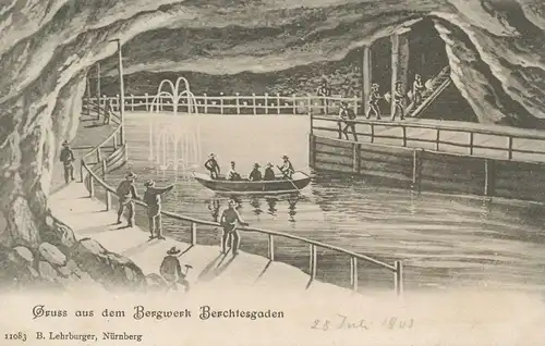 Bergbau: Gruß aus dem Bergwerk Berchtesgaden ngl 136.750