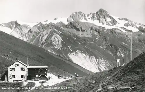 Berghütte: Matrei Kaisertörlhütte mit Großglockner ngl 104.429
