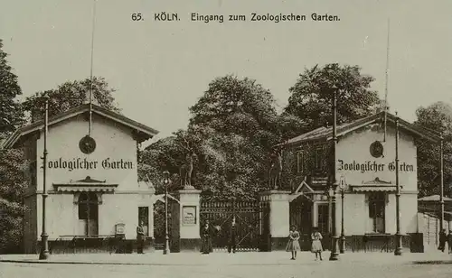 Köln a.Rh. Eingang zum Zoologischen Garten ngl 136.975