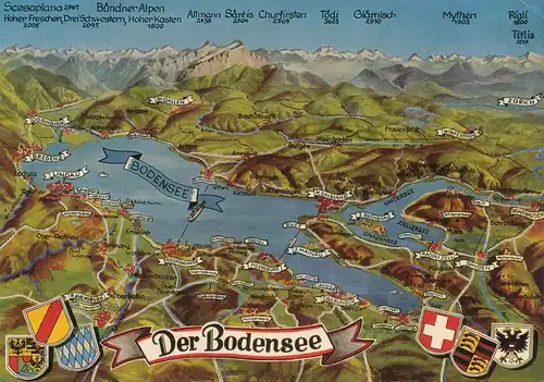 Der Bodensee Panorama gl1968 137.089