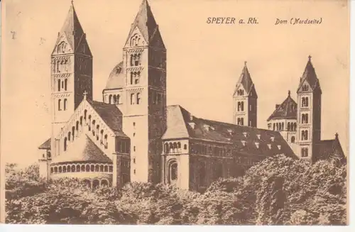 Speyer am Rhein - Dom, Nordseite gl1912 213.778