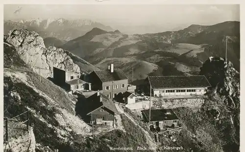 Berghütte: Wendelsteinhaus Blick Kaisergebirge ngl 104.740