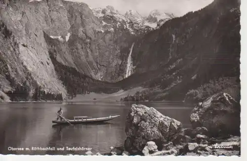 Obersee mit Röthbachfall und Teufelshörner gl1957 217.263