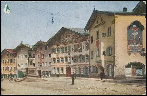 Bad Tölz Marktstraße Moralt und Lindnerhaus glca.1915 139.555