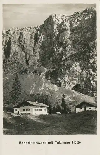 Berghütte: Benediktenwand mit Tutzinger Hütte gl1931 104.189