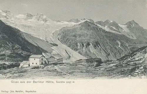 Berghütte: Berliner Hütte im Zillertal Tirol ngl 104.197
