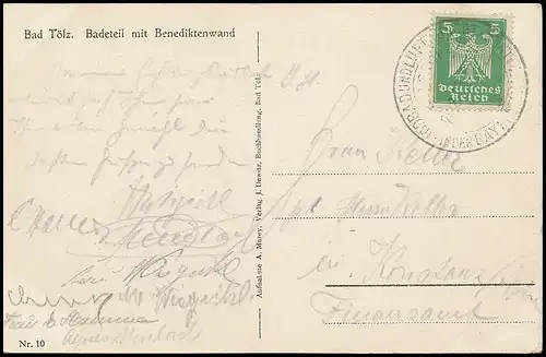 Bad Tölz Badeteil mit Benediktenwand gl1925 139.583