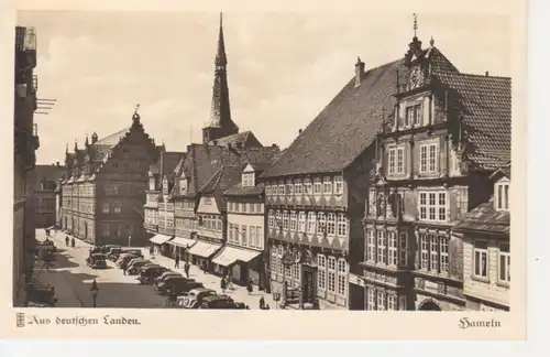 Hameln - Blick in die Osterstraße mit Hochzeitshaus ngl 215.164