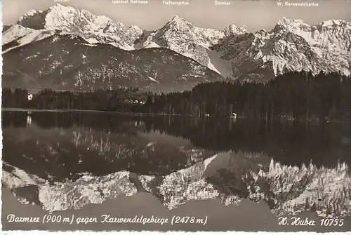 Barmsee bei Krün gegen Karwendelspitze ngl C7350