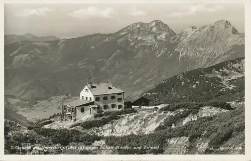 Stöhrhaus am Untersberg gegen hohen Staufen und Zwiesel gl1935 104.596