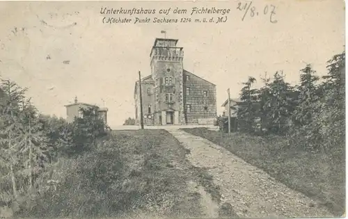 Berghütte: Unterkunftshaus auf dem Fichtelberge gl1907 104.256