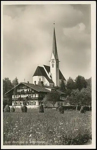 Bad Wiessee am Tegernsee Blick zur Kirche gl1936 139.675