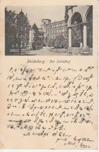 Heidelberg Der Schlosshof gl1911 214.149