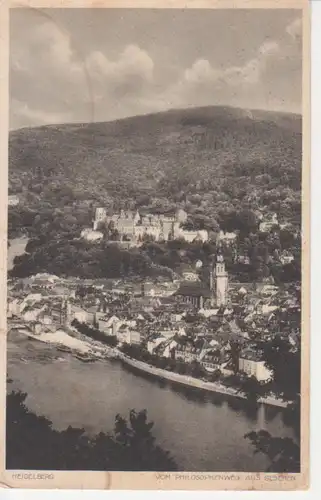 Heidelberg vom Philosophenweg aus gesehen gl1933 214.159