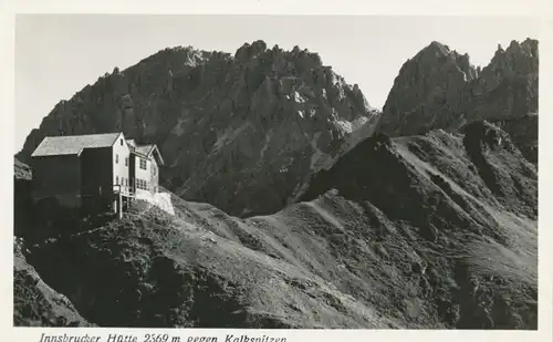 Berghütte: Innsbrucker Hütte gegen Kalkspitzen gl1938 104.360