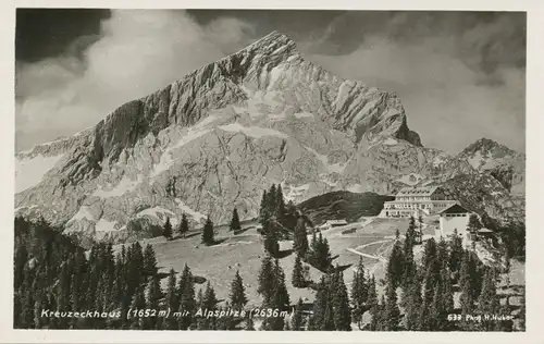 Berghütte: Kreuzeckhaus mit Alpspitze ngl 104.413