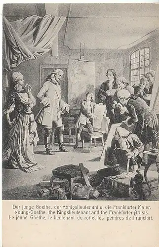 Der junge Goethe (Königslieutenant) mit Frankfurter Malern ngl C8734