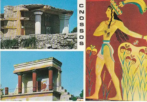 GR Kreta Knossos Mehrbildkarte gl1980 C6844