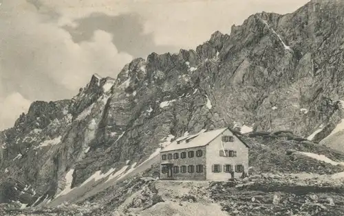 Berghütte: Lamsenjochhütte mit Nisslgrat gl1920 104.439