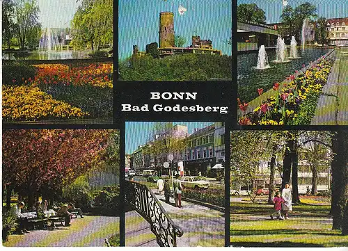 Bonn Bad Godesberg Am Kurpark Mehrbildkarte glum 1975? C7036