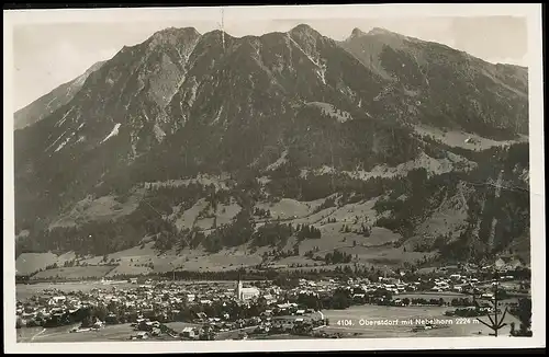 Oberstdorf Panorama mit Nebelhorn gl1936 137.170